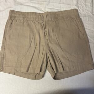 Mountain Warehouse White Women's Shorts Size 10 summer Island short Linen Blend